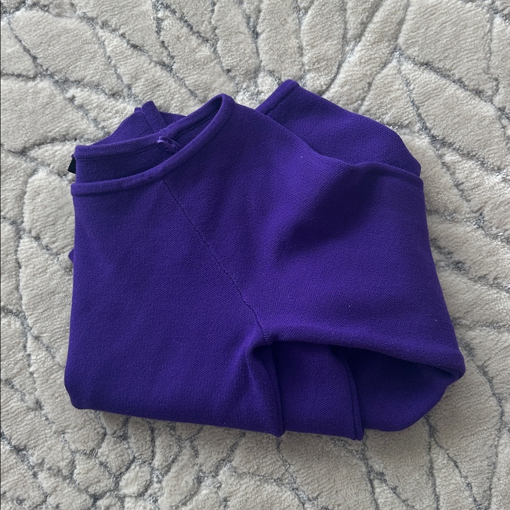 Ann Taylor Deep Purple Long Sleeve Top - Picture 12 of 12